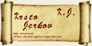 Krsto Jerkov vizit kartica